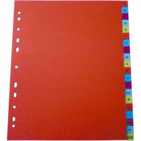 Index plastic color, extra wide, Optima