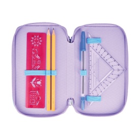 Penar echipat Herlitz, 3 compartimente, 31 piese, motiv Minty Love - Img 4