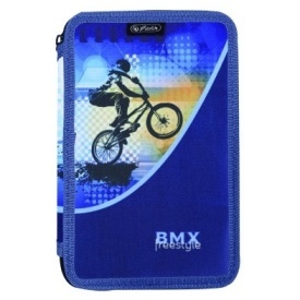Penar neechipat Herlitz, 2 fermoare, motiv BMX
