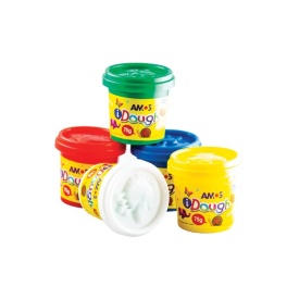Plastilină Amos iDough 5 x 75g, la cutie - Img 2