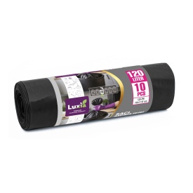 Saci menaj 120L ultrarezistenti, 10buc/rola, Luxia 4010