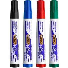 Set 4 bucati marker tabla varf rotund 2.5mm, Bic ECO Velleda 1701 - Img 2