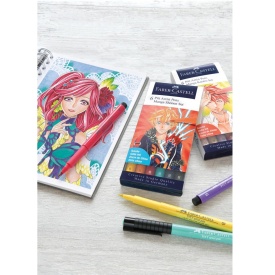 Set 6 linere Pitt Artist, Manga shojo, Faber-Castell 167155 - Img 2