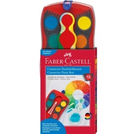Acuarele Faber-Castell 12 culori Connector - Img 2