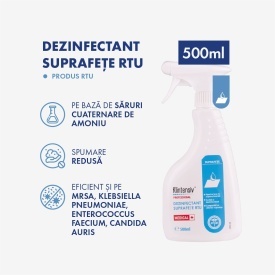 Dezinfectant suprafete gata de utilizare, Klintensiv, 500 ml - Img 3