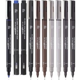 Liner Uni PIN-200, cerneala pe baza de apa, albastru - Img 2