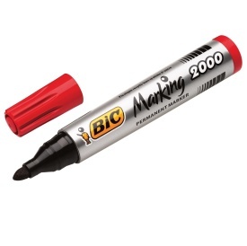 Permanent marker varf rotund Bic 2000 - Img 4