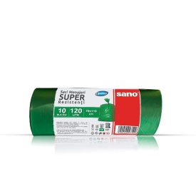 Saci menaj 120L super rezistenti 70x110cm, Optima, 10buc/rola - Img 3