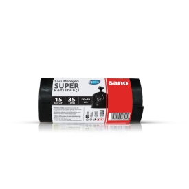 Saci menaj 35L super rezistenti 50x70cm, Optima, 15buc/rola - Img 3