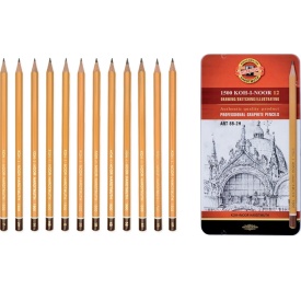 Set 12 creioane grafit Koh-I-Noor Arta 8B-2H, K1502 - Img 2