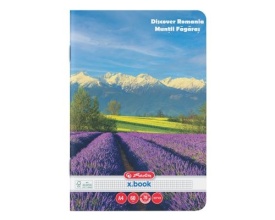 Set 5 caiete A4, 60file, matematica, Herlitz motiv Discover Romania - Img 2
