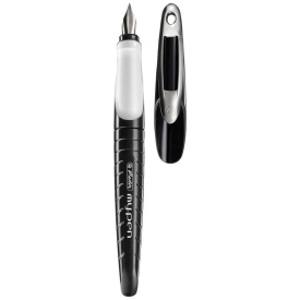 Stilou Herlitz MyPen negru/alb, penita M, vrac