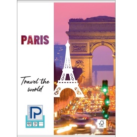 Caiet A4, 60file, dictando 70g/mp, Paperland motiv Travel the World - Img 2