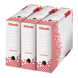 Cutie arhivare Esselte Speedbox, carton, 100% reciclat, FSC, alb - Img 2