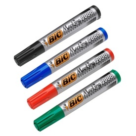 Permanent marker varf rotund Bic 2000