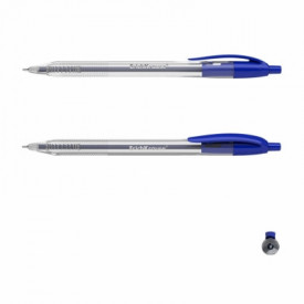 Pix cu mecanism U-208 Classic, scriere albastru, vf 1mm - Img 2