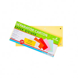 Separator carton pentru biblioraft, 100/set, Ecada - Img 2