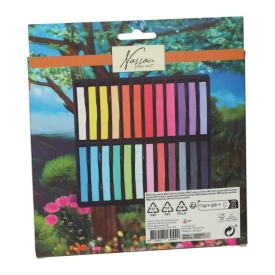 Set 24 culori creta soft pastel, Grafix - Img 2