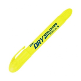 Textmarker Amos Dry, varf uscat rotund, culori fluorescente - Img 3