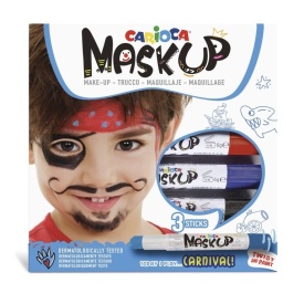 Carioca Mask-Up Carnaval 3/set