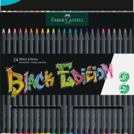 Creioane color Faber-Castell 24/set Black Edition 116424