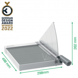Ghilotina LEITZ Home Precision, A4, 8 coli, gri - Img 2