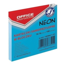 Notes adeziv 76x76, culori neon, 100foi, Office Products - Img 3