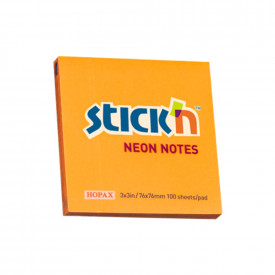 Notes adeziv 76x76, culori neon, 100foi, Stick'n - Img 1