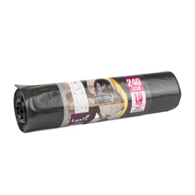 Saci menaj 240L ultrarezistenti, 10buc/rola, Luxia 4012