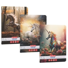 Set 10buc caiet A5, 48file, matematica, Herlitz motiv Unicorn - Img 1