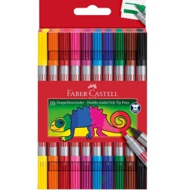 Carioca Faber Castell 10/set cu 2 varfuri 151110