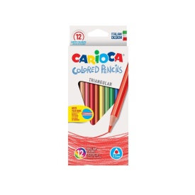 Creioane color triunghiulare Carioca clasic 12/set SKR086 - Img 1
