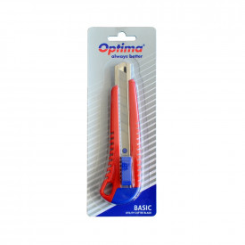 Cutter mare cu sina metalica, lama 18mm, ABS, Optima 0843