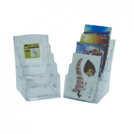 Display plastic A5, pentru brosuri, de birou/perete, KEJEA - Img 3