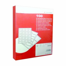 Etichete autoadezive A4, pretaiate, albe, colturi drepte, A-series