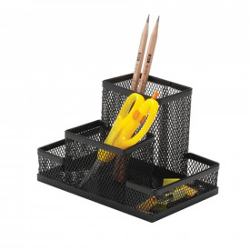 Organizer metalic mesh Q-Connect negru - Img 2