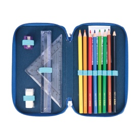 Penar echipat Herlitz, 3 compartimente, 31 piese, motiv Jungle Safari 50049301 - Img 3