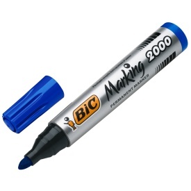 Permanent marker varf rotund Bic 2000 - Img 5