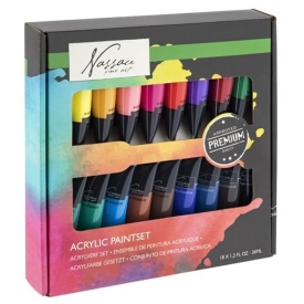 Set 18 culori tempera acrilic, Grafix