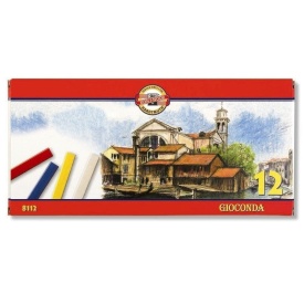 Set creta uleioasa GIOCONDA 12 cul patrata