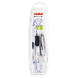Stilou My Pen pentru stangaci, alb-negru, blister