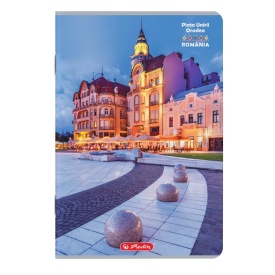 Caiet A4 100file, dictando, 70g/mp, Herlitz motiv Romania - Img 2