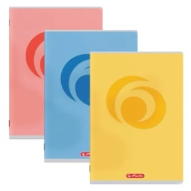 Caiet A4 48file, dictando, 70g/mp, Herlitz motiv Rainbow