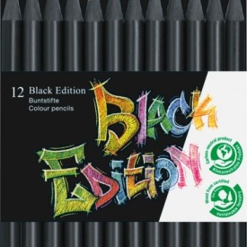 Creioane color Faber-Castell 12/set Black Edition 116412