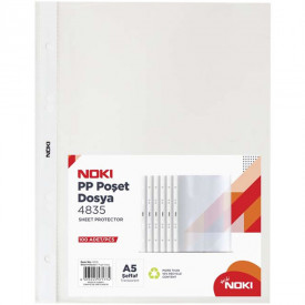 Folie protectie A5, 35 microni, 100folii/set, Noki