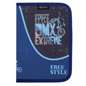 Penar echipat Herlitz, 1 fermoar, 17 piese, motiv BMX