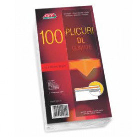 Plic DL 110x220mm alb gumat - Img 3