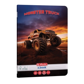 Set 10 caiete A5, 48file, dictando, Herlitz motiv MonsterTruck - Img 2