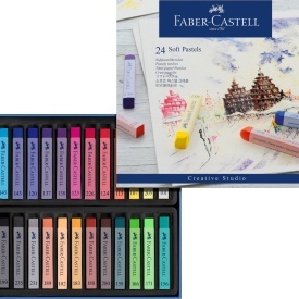 Set 24 culori pastel soft Faber Castell - Img 2