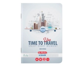Set 5 caiete A4, 60file, matematica, Herlitz motiv Travel - Img 2